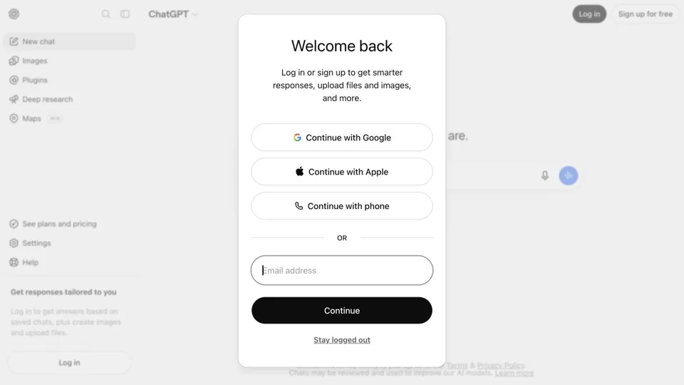 AI assistants website preview